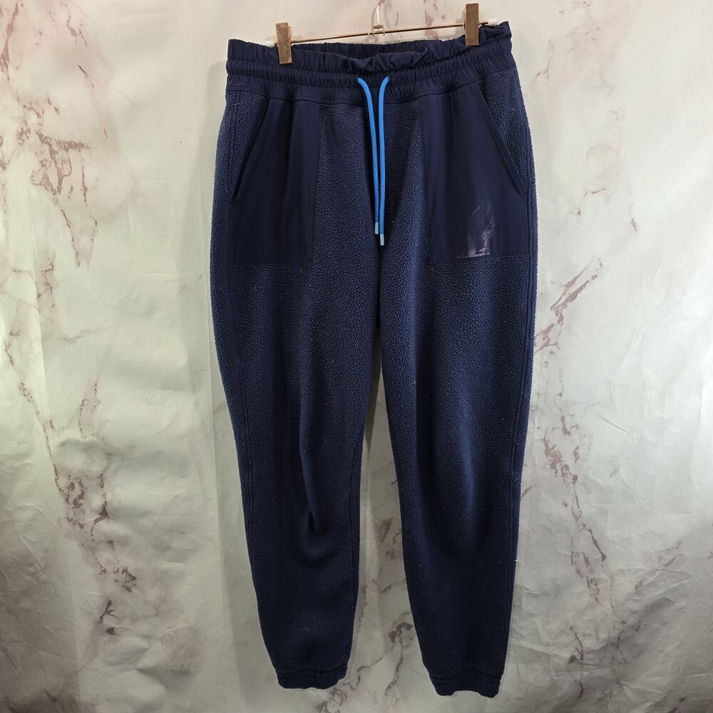 Cotopaxi Pants Womens Medium Joggers Navy Blue Fleece Crop Abrazo - Picture 5 of 14